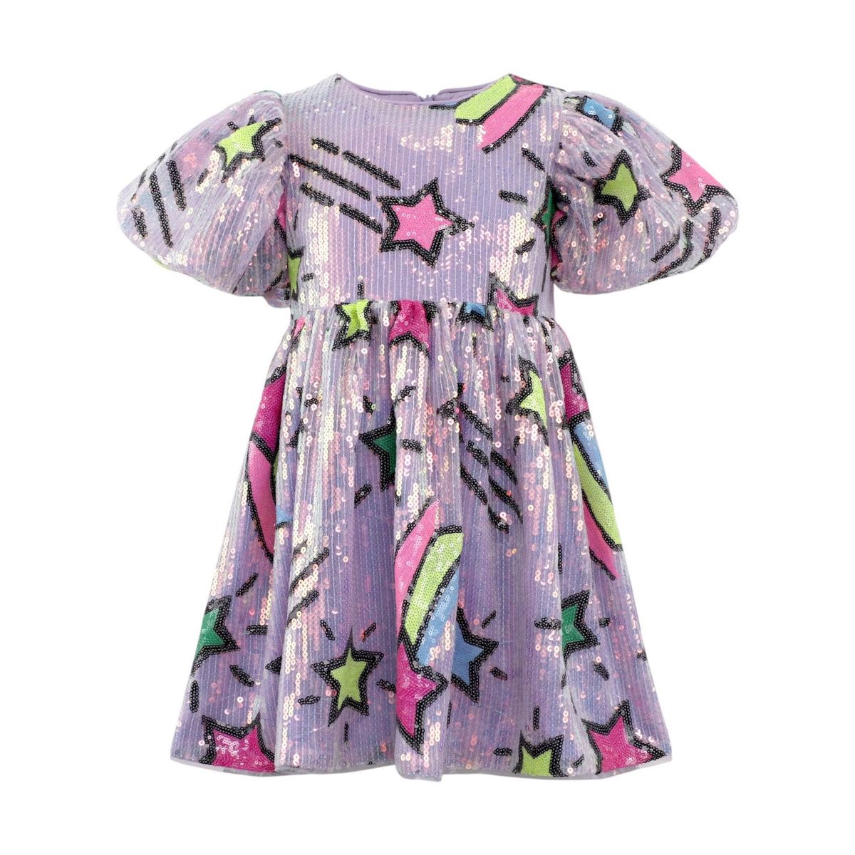 Lavender Shooting Star Sequin Dress