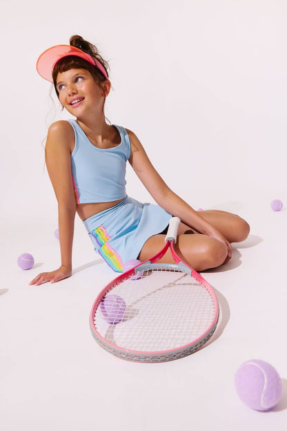 Blue Rainbow Sherbet Sequin Tennis Set
