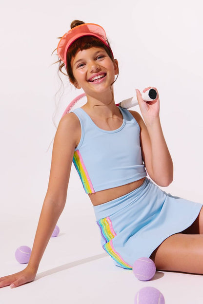 Blue Rainbow Sherbet Sequin Tennis Set