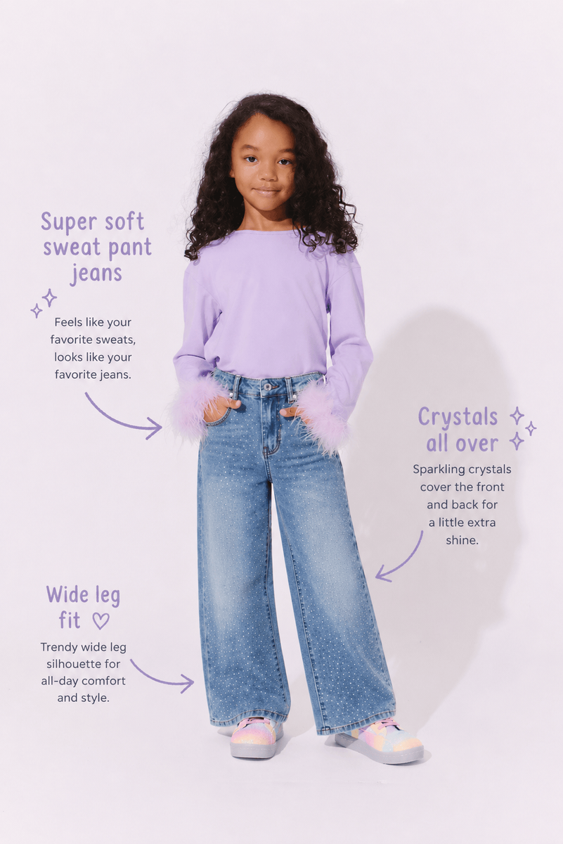 Sparkle Sweatpant Jeans