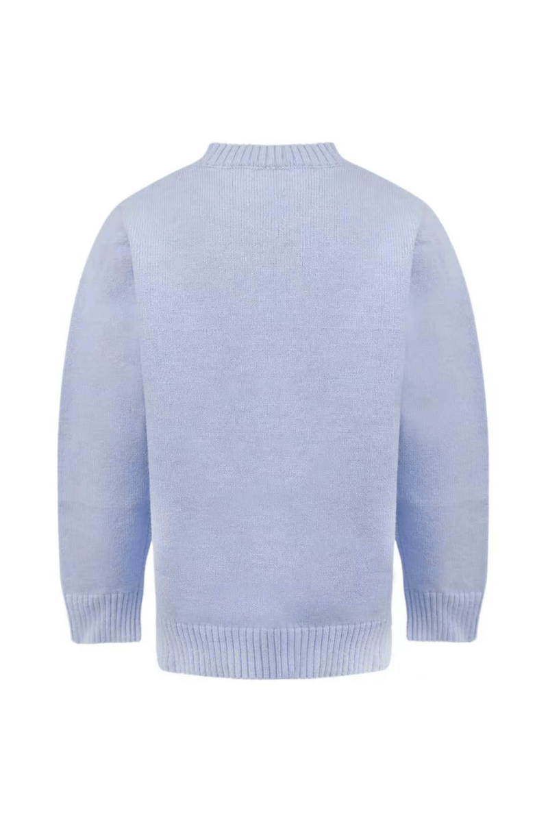 Azure Crystal Bow Cardigan