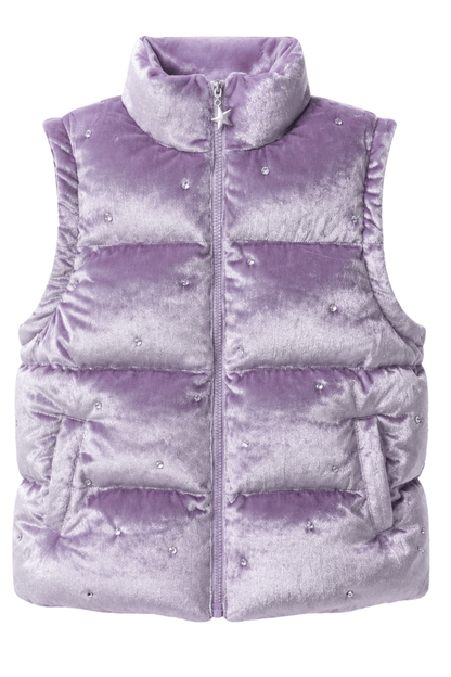 Soft Lavender Gem Convertible Puffer