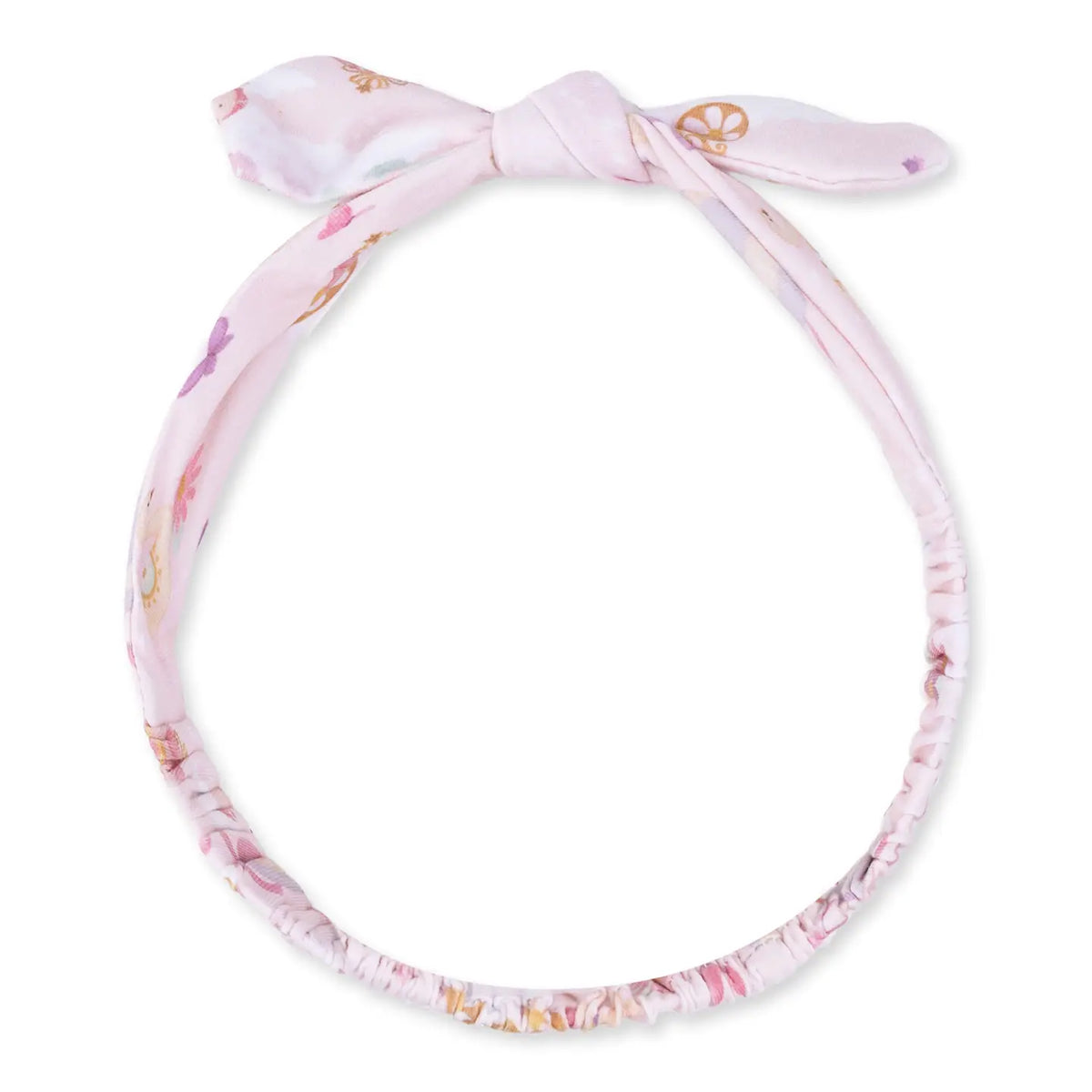 Princess Storytime Bamboo Ruffle Footie + Bow Set