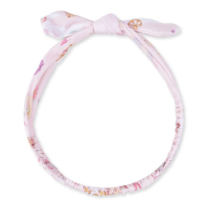 Princess Storytime Bamboo Ruffle Footie + Bow Set