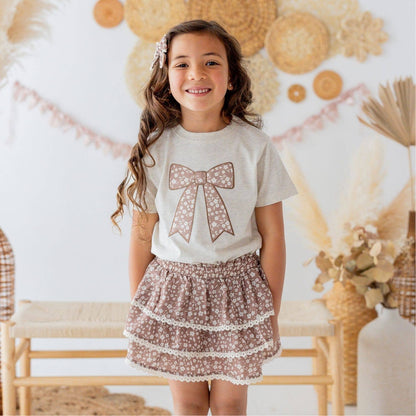Mocha Floral Skort