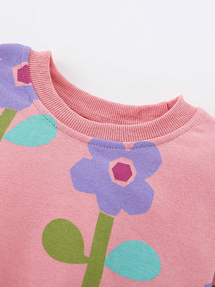 Purple Poppy Peachy Sweatshirt