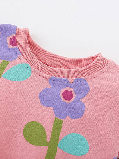 Purple Poppy Peachy Sweatshirt