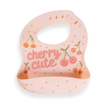 Cherry Cute Silicone Bib