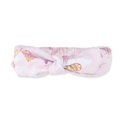 Princess Storytime Bamboo Ruffle Footie + Bow Set