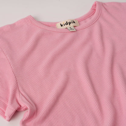 Prism Pink Ribbed Coco Top