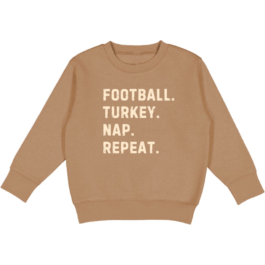 Football Turkey Nap Repeat Sweatshirt