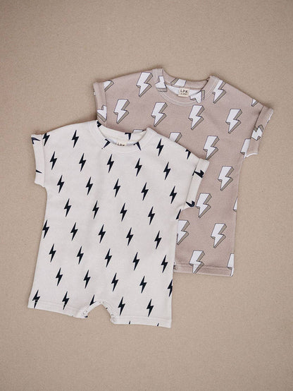 Electric Beige Shortie Romper
