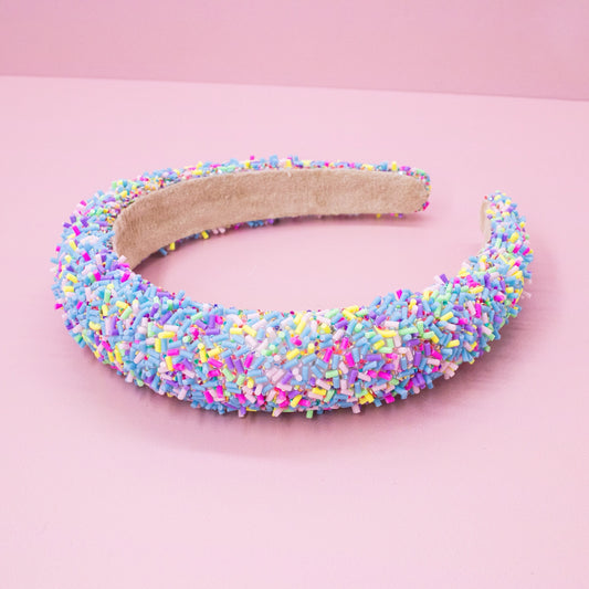 Light Blue Sprinkles Headband