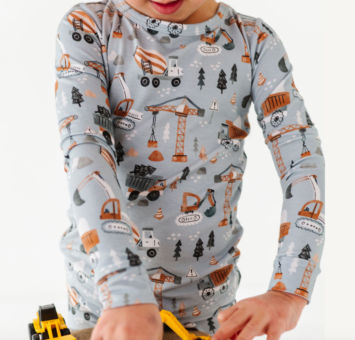 Woodland Construction Bamboo Pajama Set