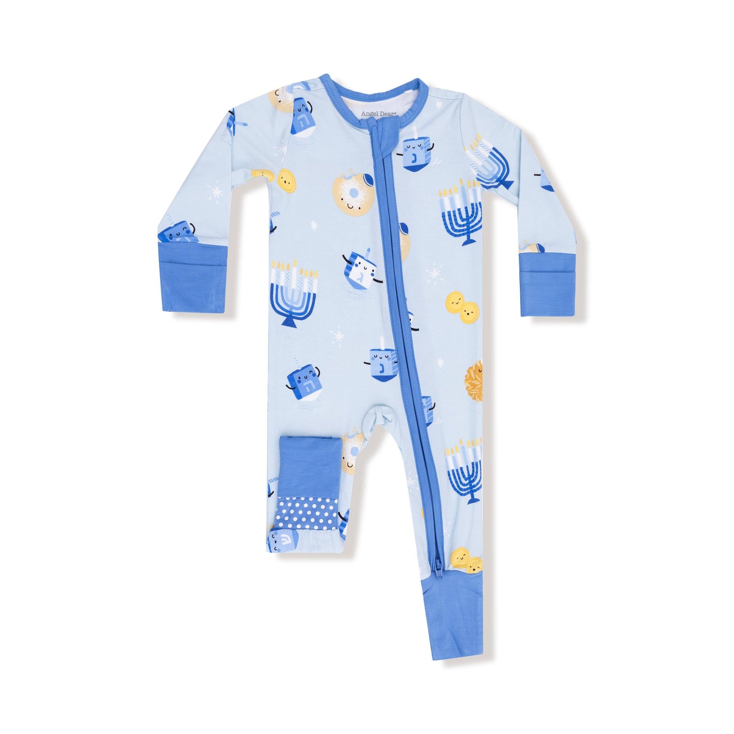 Blue Hanukkah Convertible Bamboo Romper