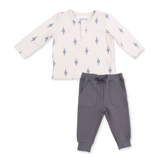 Bolts Bamboo Henley + Jogger Set
