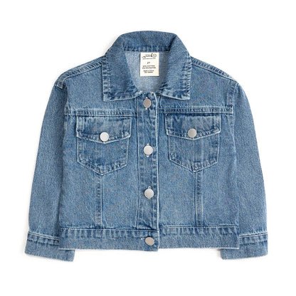 Pearl Heart Patch Denim Jacket