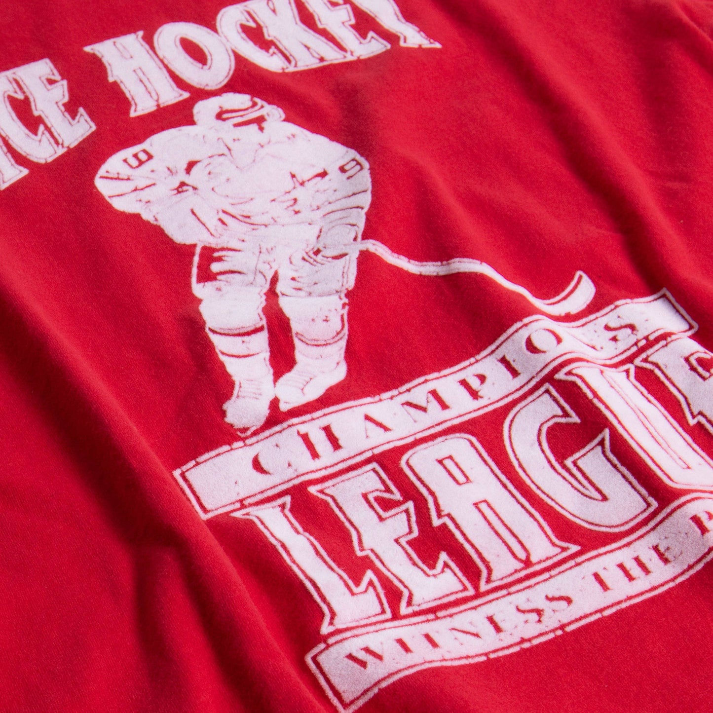 Hockey League Oversized Red Tee