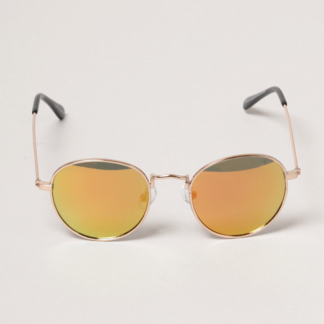 Mirrored Lens Aviator Sunglasses