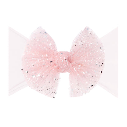 Tulle Fab Bow in Ballet Pink