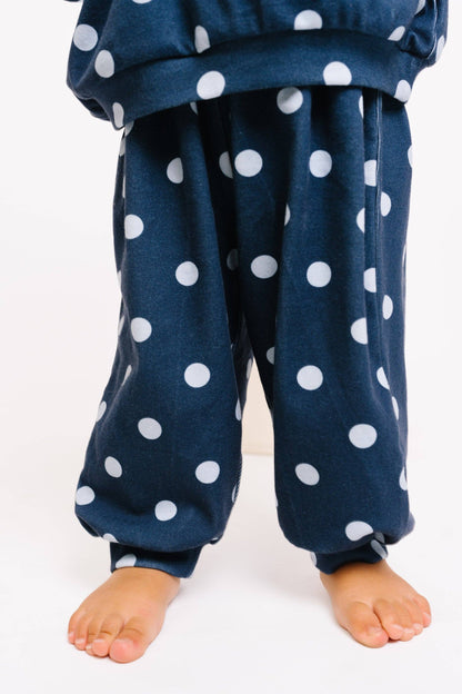 Navy Polka Dot Set