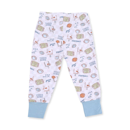 Football Check Bamboo Pajama Set