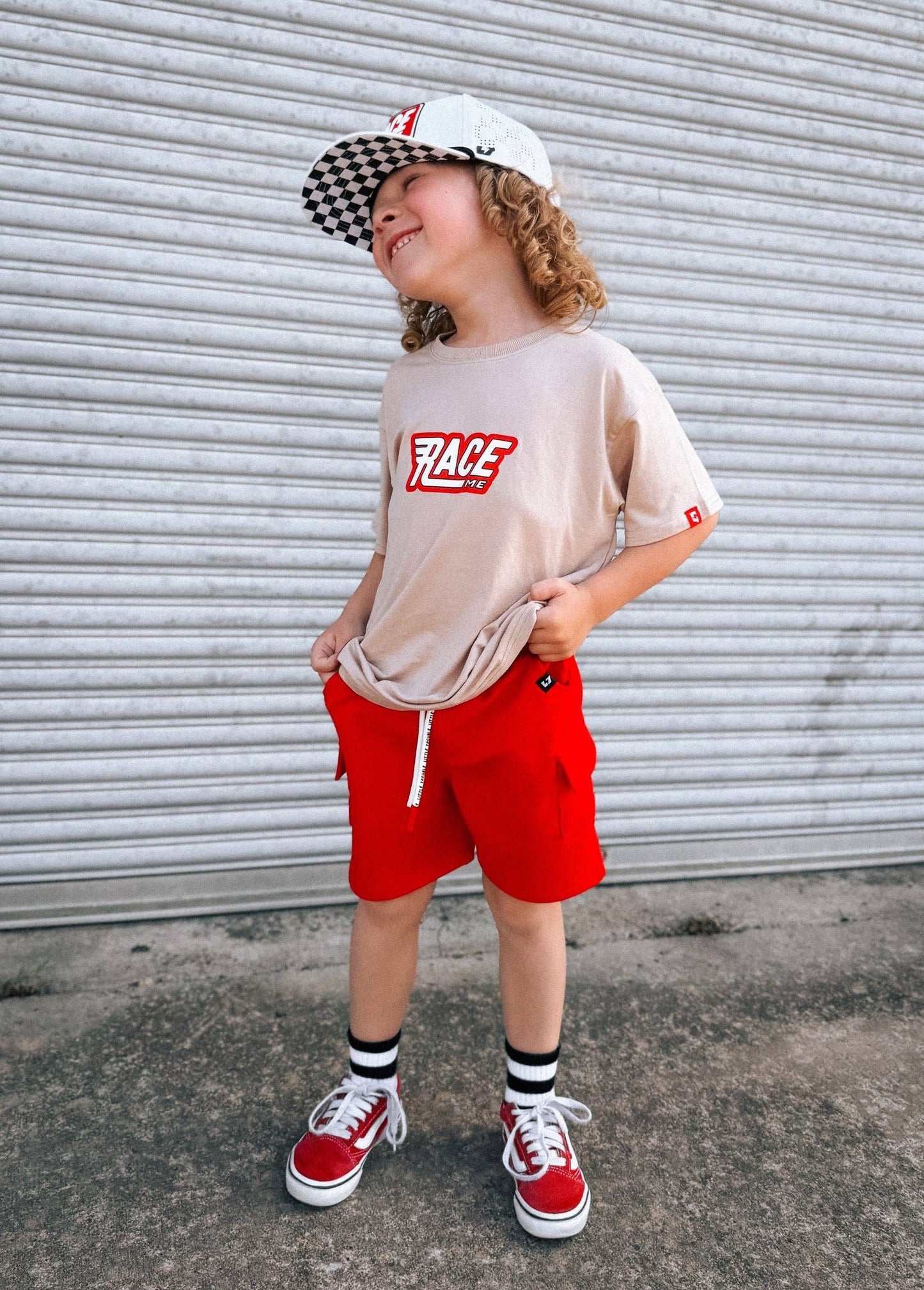Everyday Red Cargo Shorts (Infant)