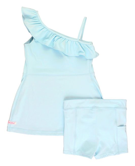 Tropical Breeze Active Tennis Dress + Bike Short Set