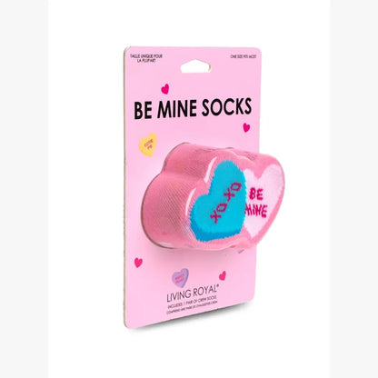 Be Mine Candy Hearts Adult 3D Socks