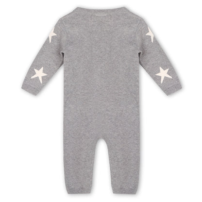 Star Jacquard Sweater Knit Jumpsuit