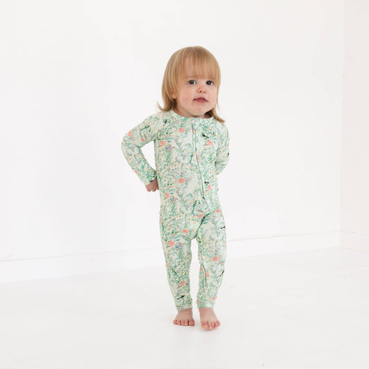 Sage Blossom Bamboo Onesie