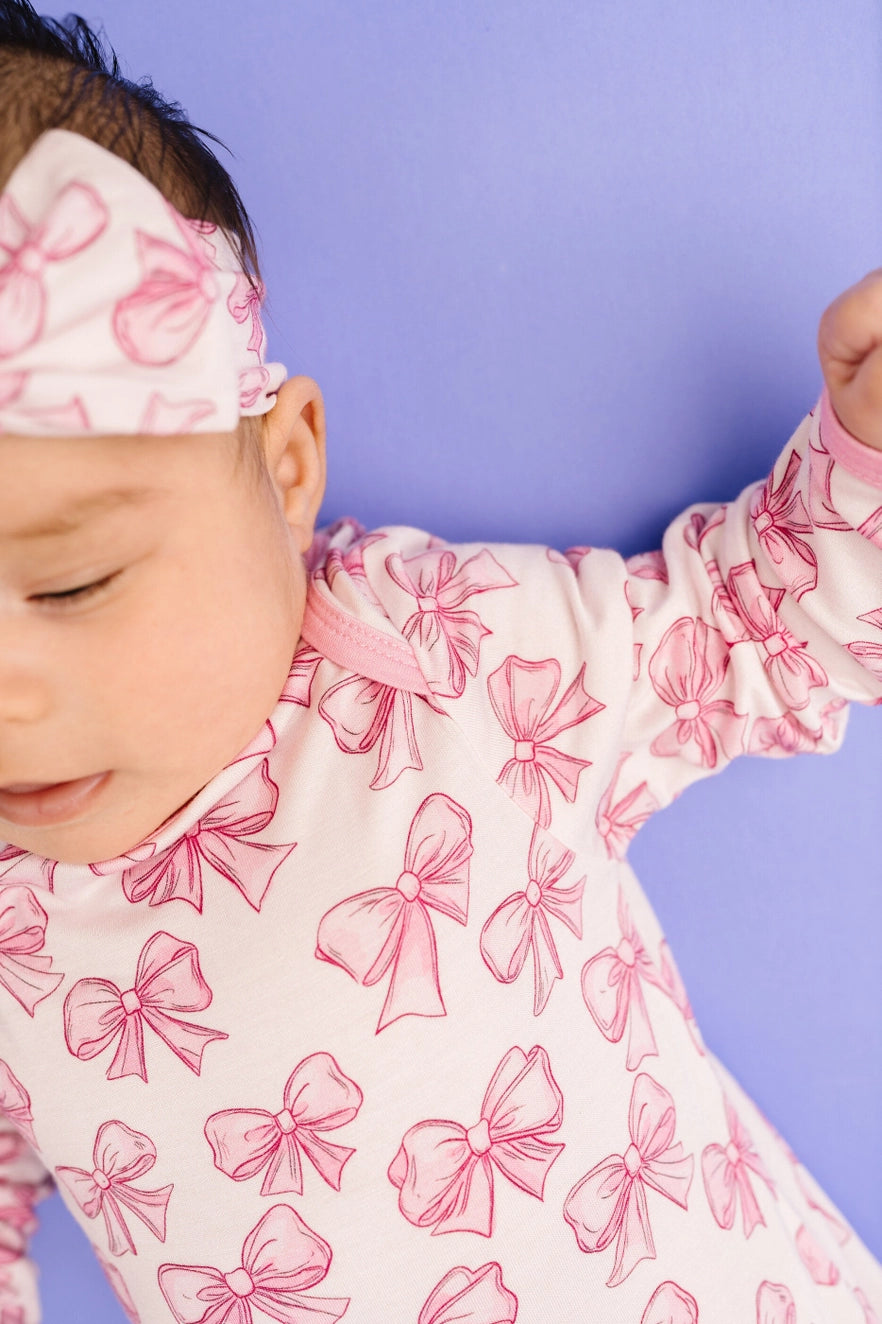 Pretty in Pink Gown + Bow Set