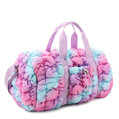 Quilted Scrunchies Ombré Large Duffle Bag