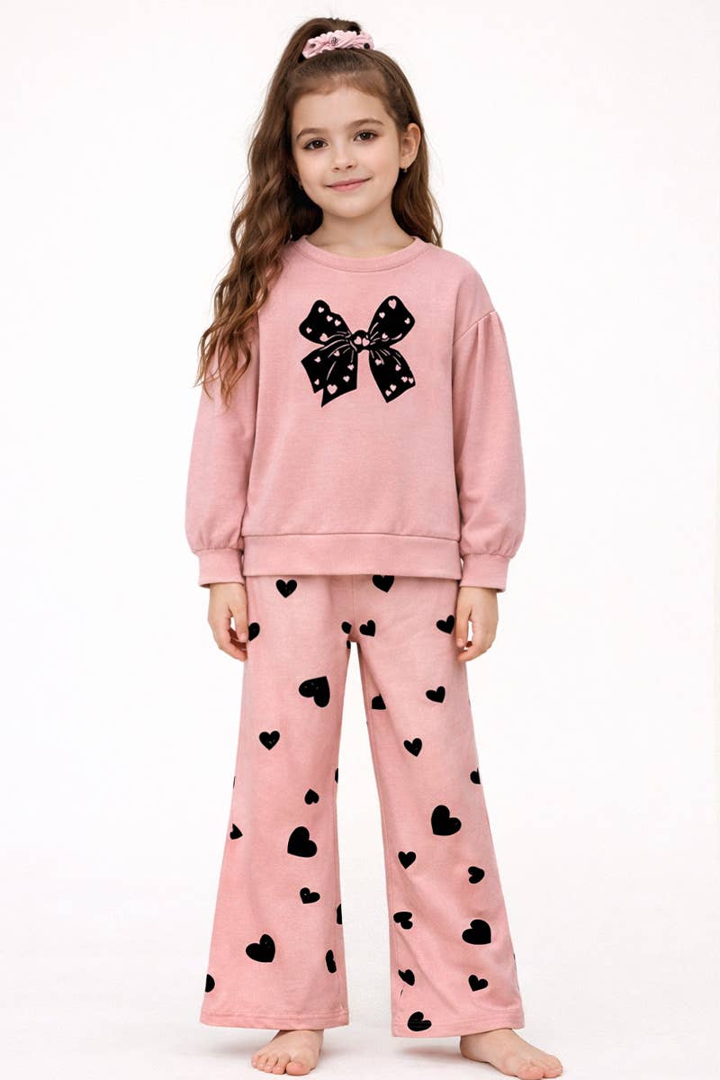 Blush Pink Heart Flocking Set