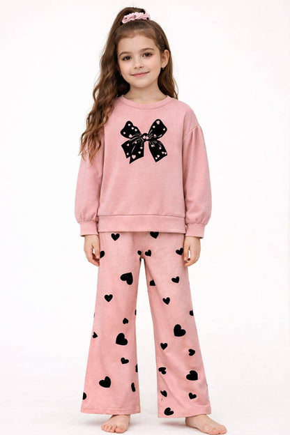 Blush Pink Heart Flocking Set