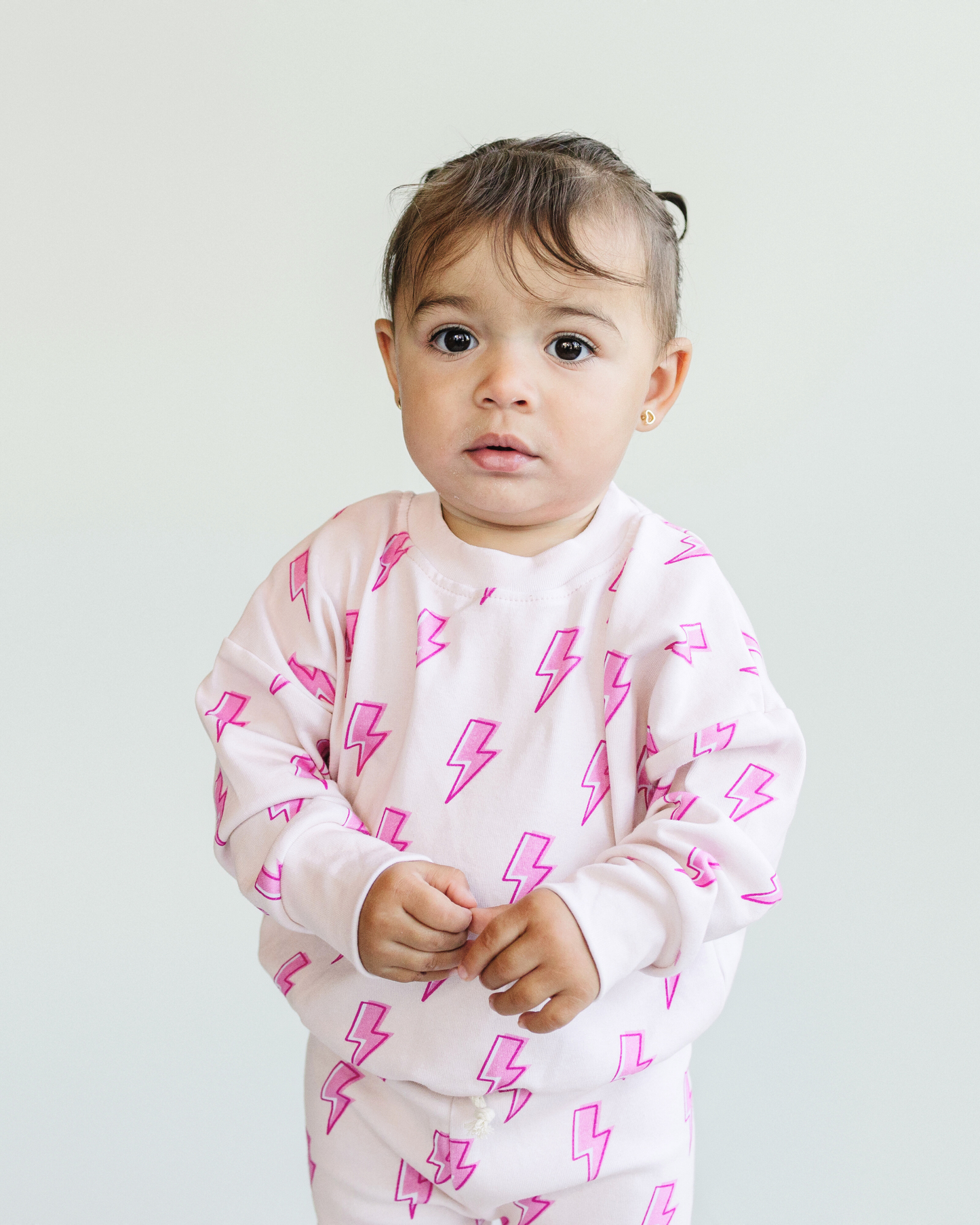 Pink Bolts Baby Jogger Set