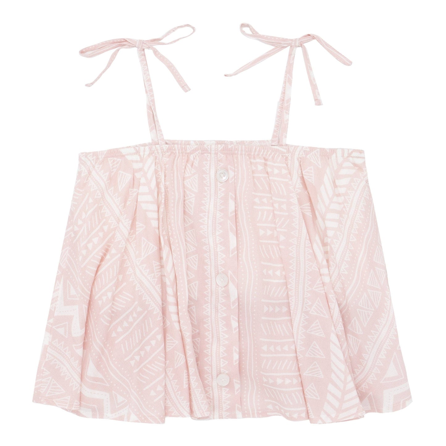 Batik Print Peach Flyaway Cami