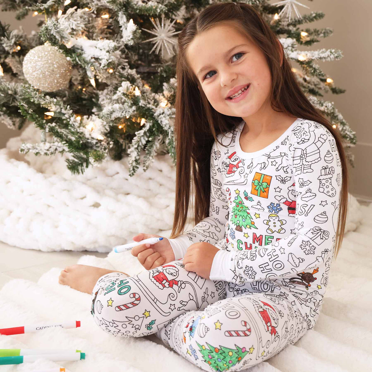 Christmas Colorable Pajama Set