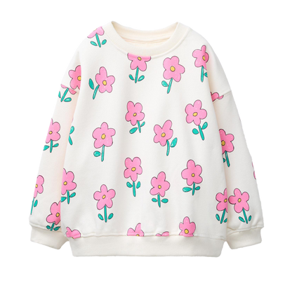 Flowery Sweatshirt + Short Set