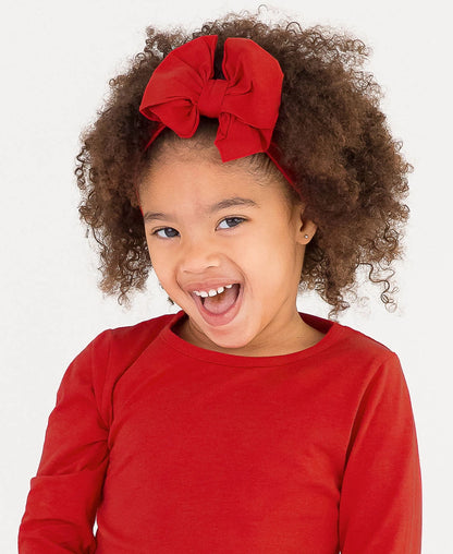 Red Big Bow Headband