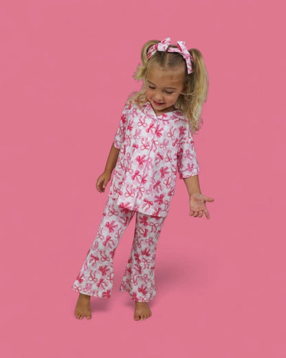 Bow Checkered Charm Dream Flare Set