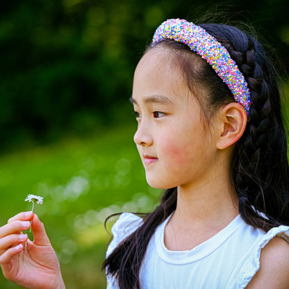 Chunky Sequin Multicolor Headband