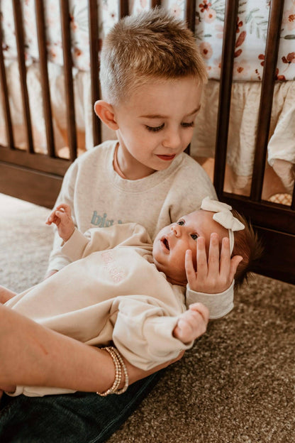 Little Bro Embroidered Pullover Sweatshirt