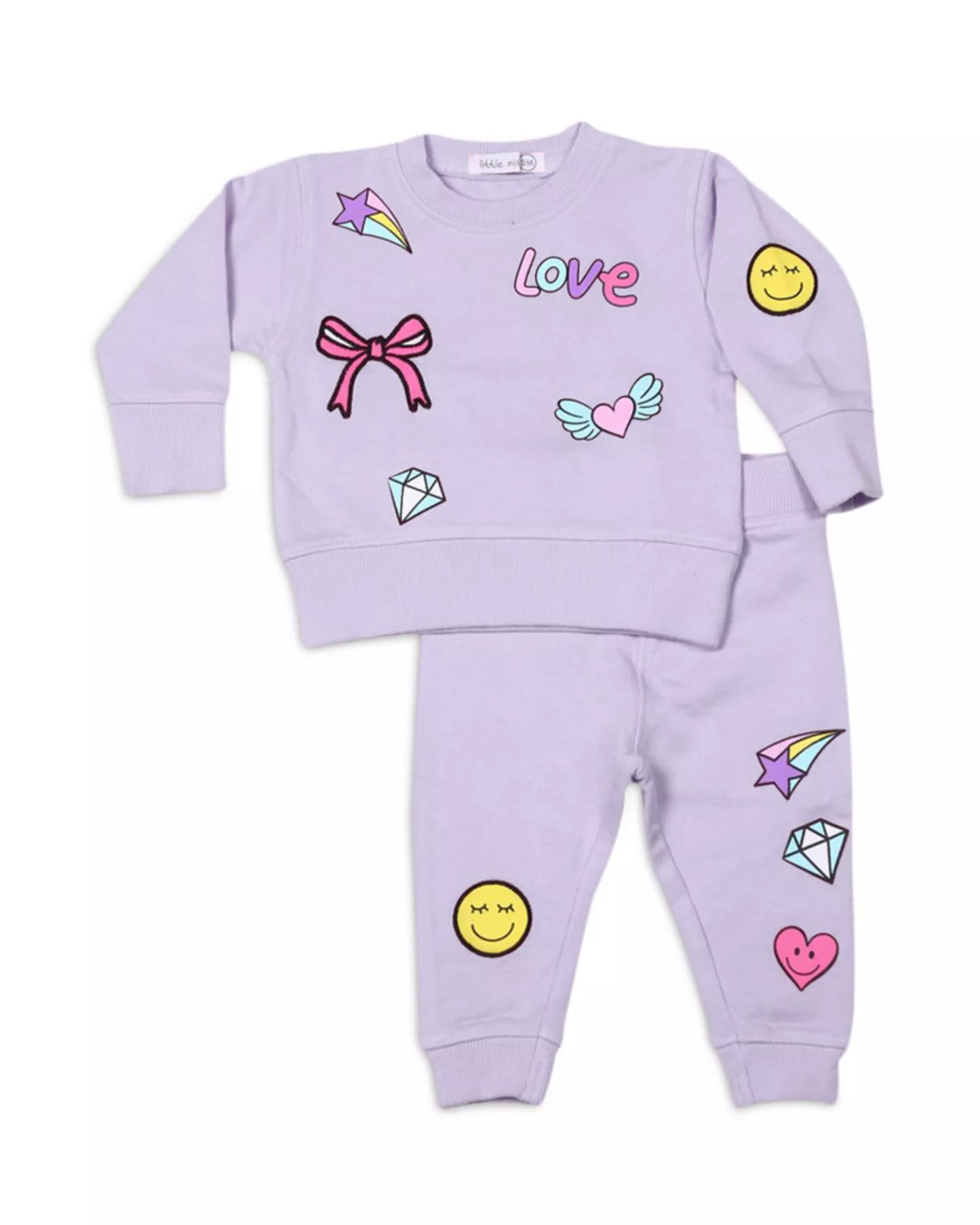 Lilac Doodle Patches Set (Infant)