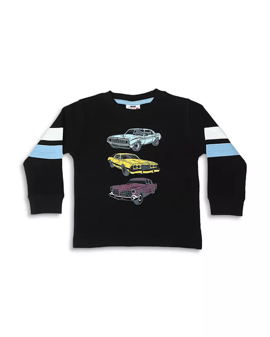 Black Car Taping Thermal L/S Shirt