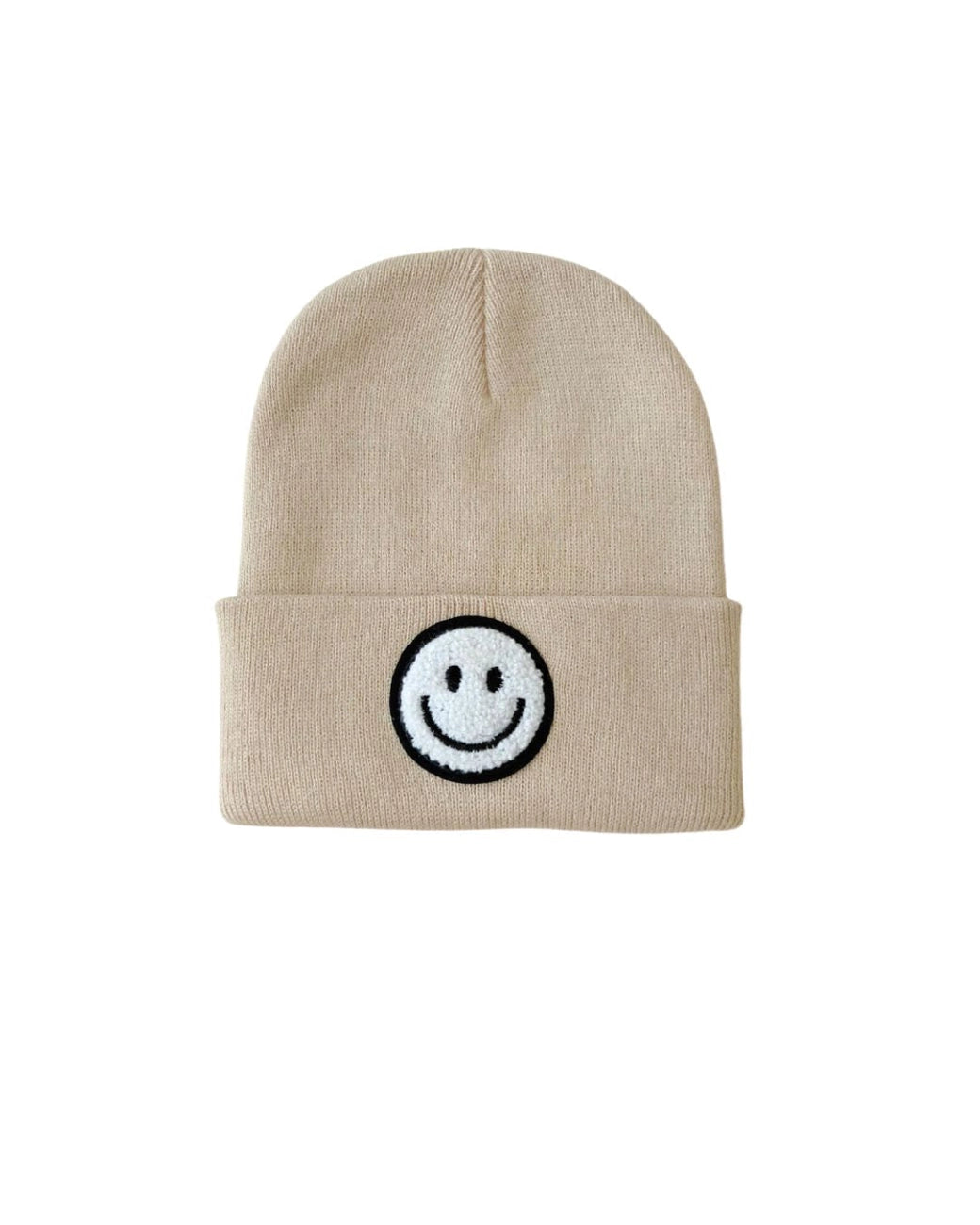 Smiley Beanie in Beige