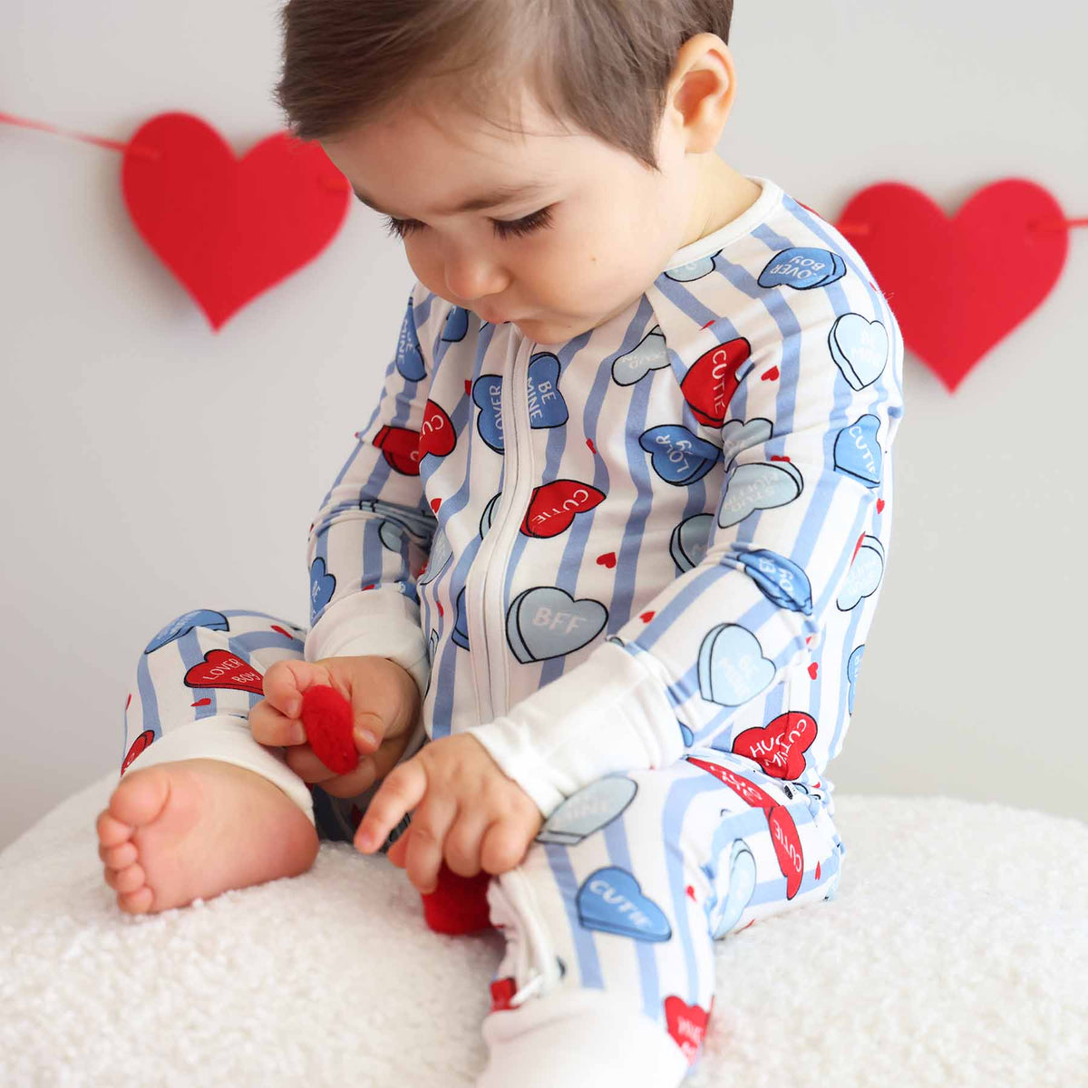 Sweet Like Candy Convertible Zip Romper in Blue