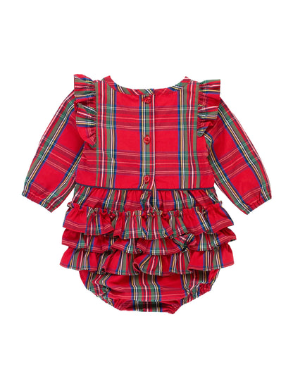 Tis the Season Ruffle Bubble Romper