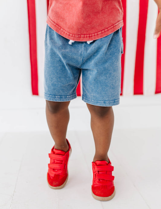 Navy Vintage Cargo Shorts