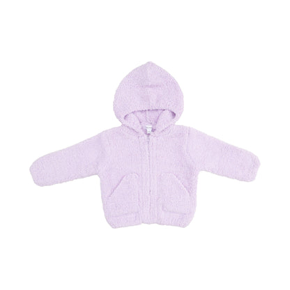 Lavender Chenille Hooded Jacket